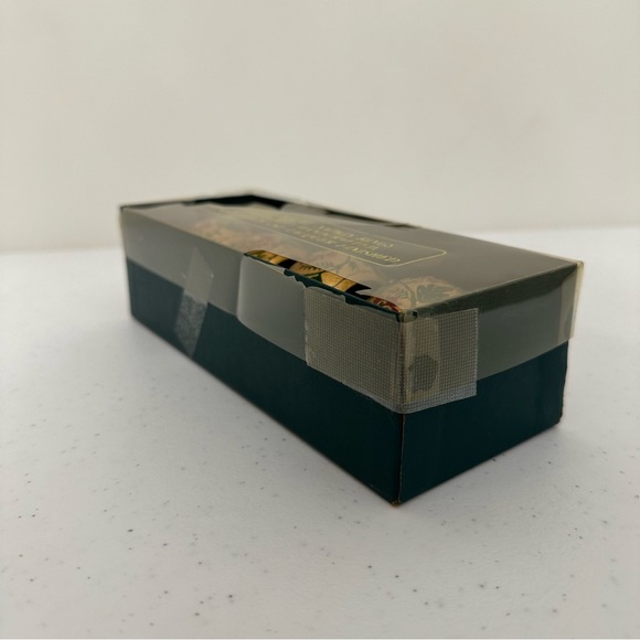 Vintage Paper Mache Hand Painted Poinsettia Christmas Napkin Rings Set Of 4 - Picture 10 of 11